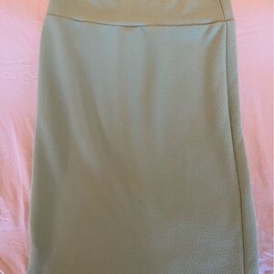 LuLaRoe Women's Pencil Skirt in Soft Green